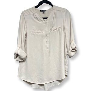 Beige Flowy Blouse Sz S *Like New*